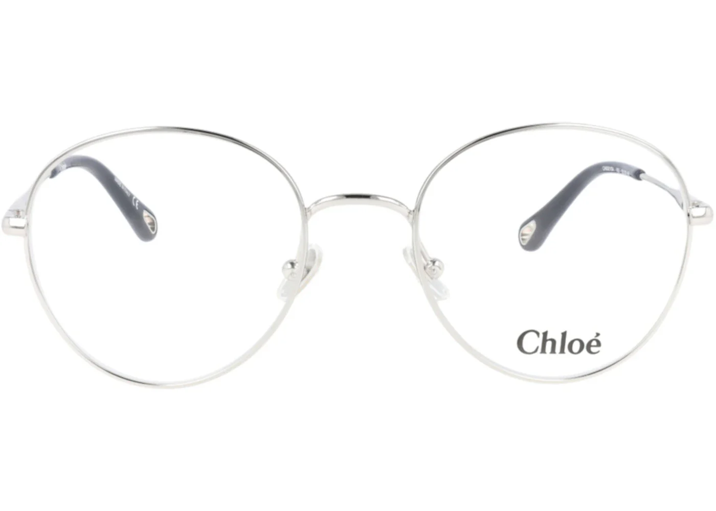 Chloe Round-Frame Metal Optical Frames Silver Silver Transparent (CH0021OA-30009911-003)