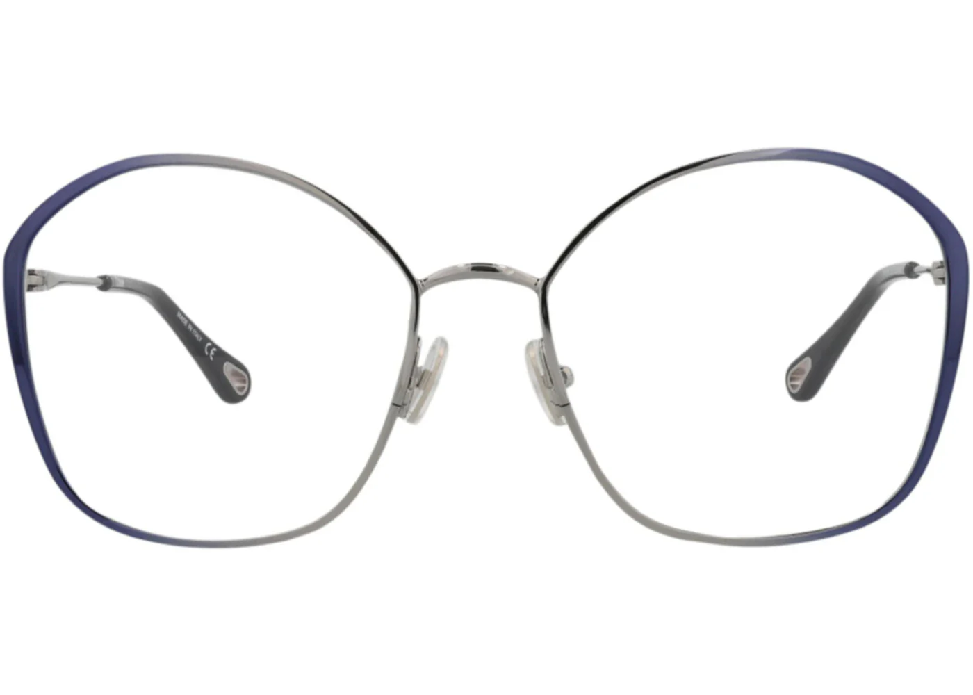 Chloe Square-Frame Metal Optical Frames Blue Blue Transparent (CH0017OA-30009909-001)