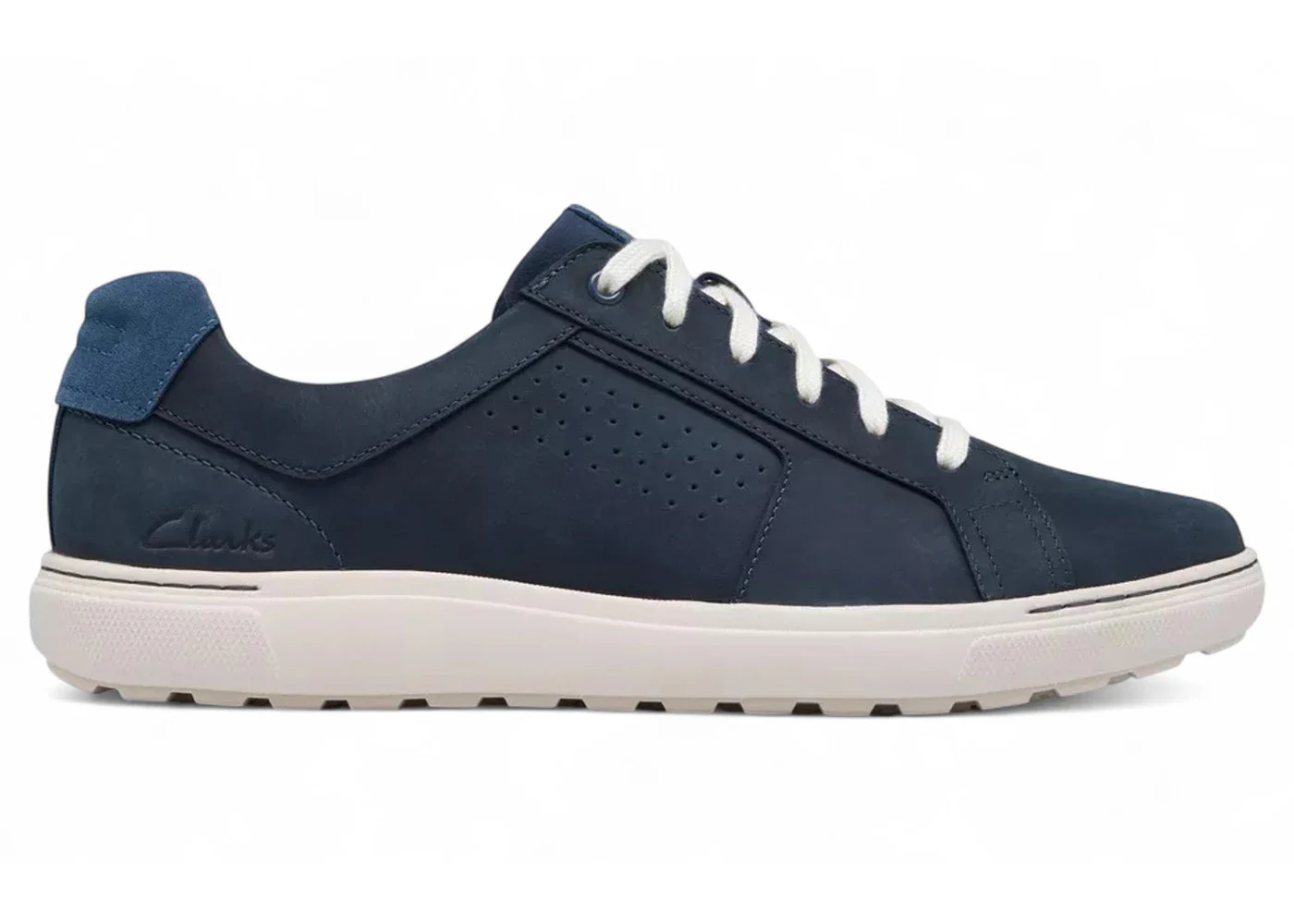 Clarks Mapstone Tie Navy Nubuck