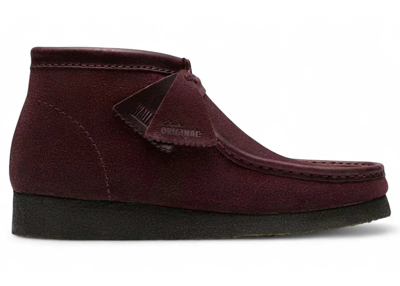 Clarks Originals Wallabee Boot Purple Grape Suede