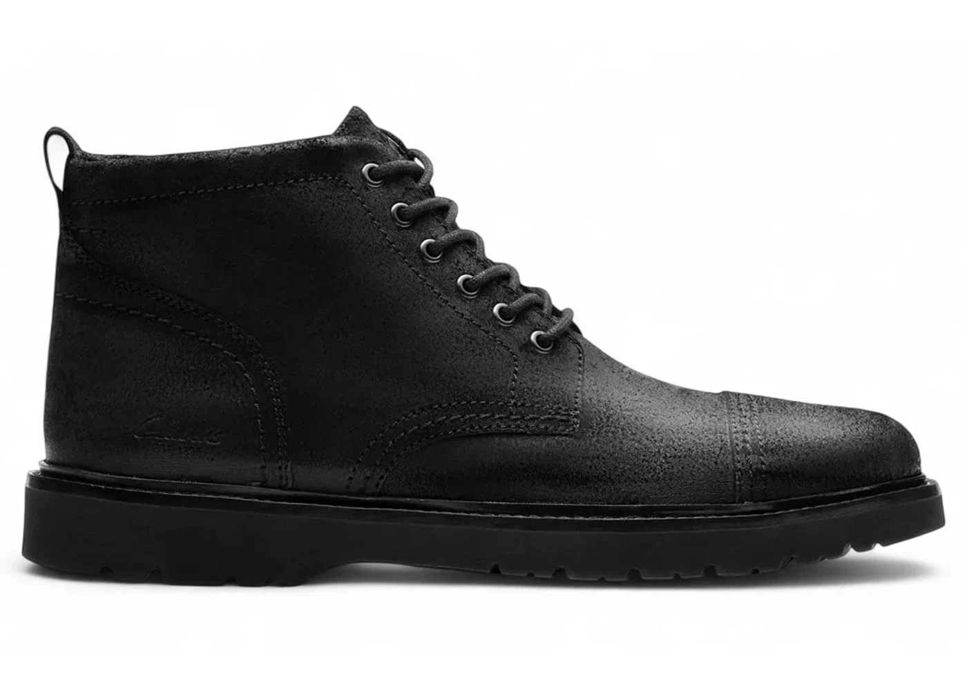 Clarks Weltridge Zip Black Waxy
