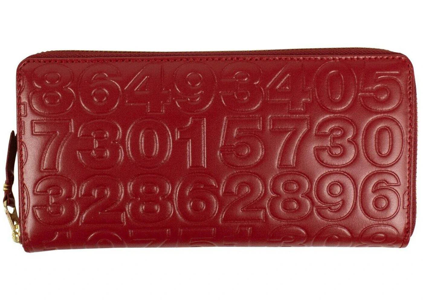 Comme des Garcons SA110ED Wallet Number Embossed Red