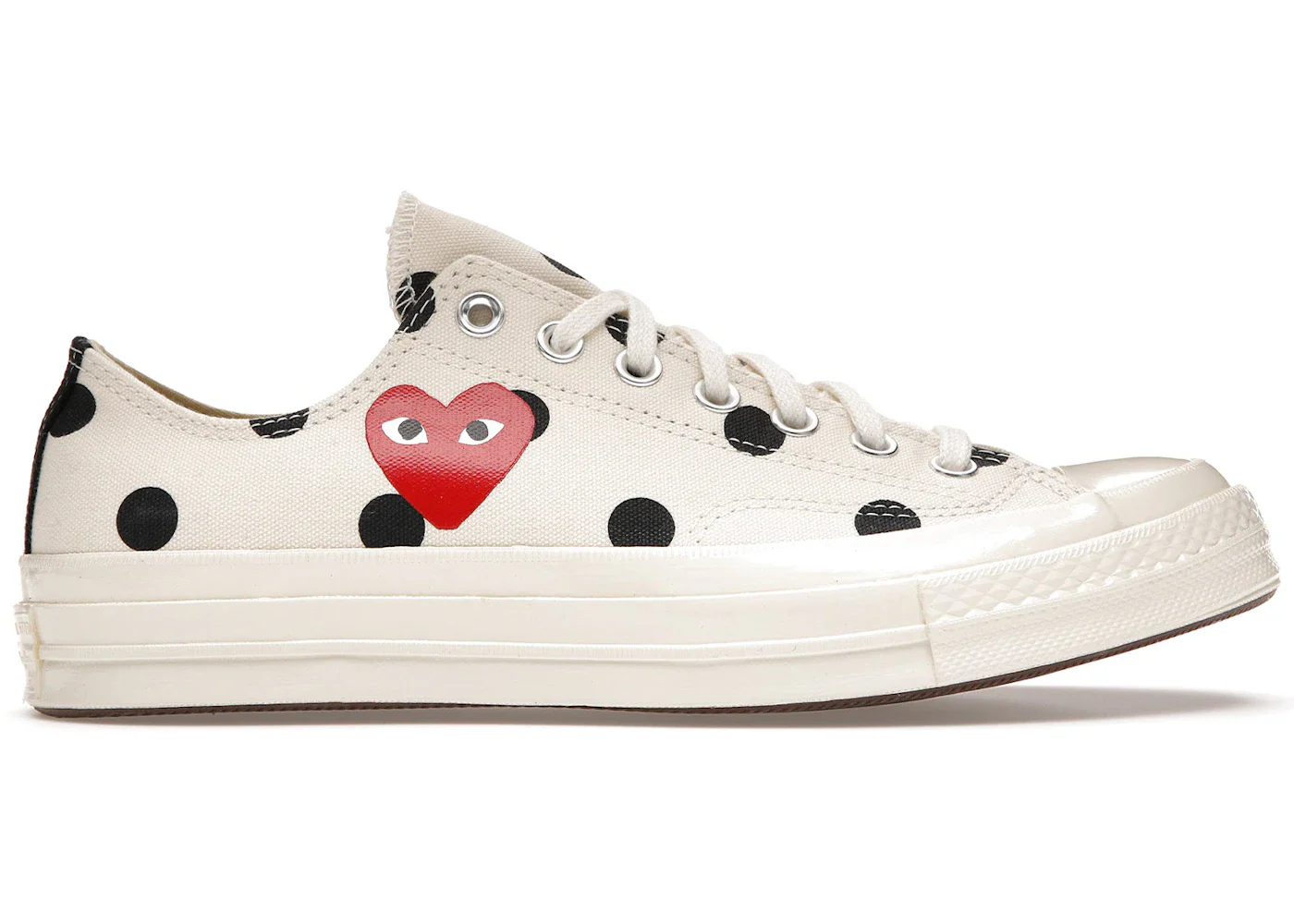 Converse Chuck Taylor All Star 70 Ox Comme des Garcons PLAY  Polka Dot White