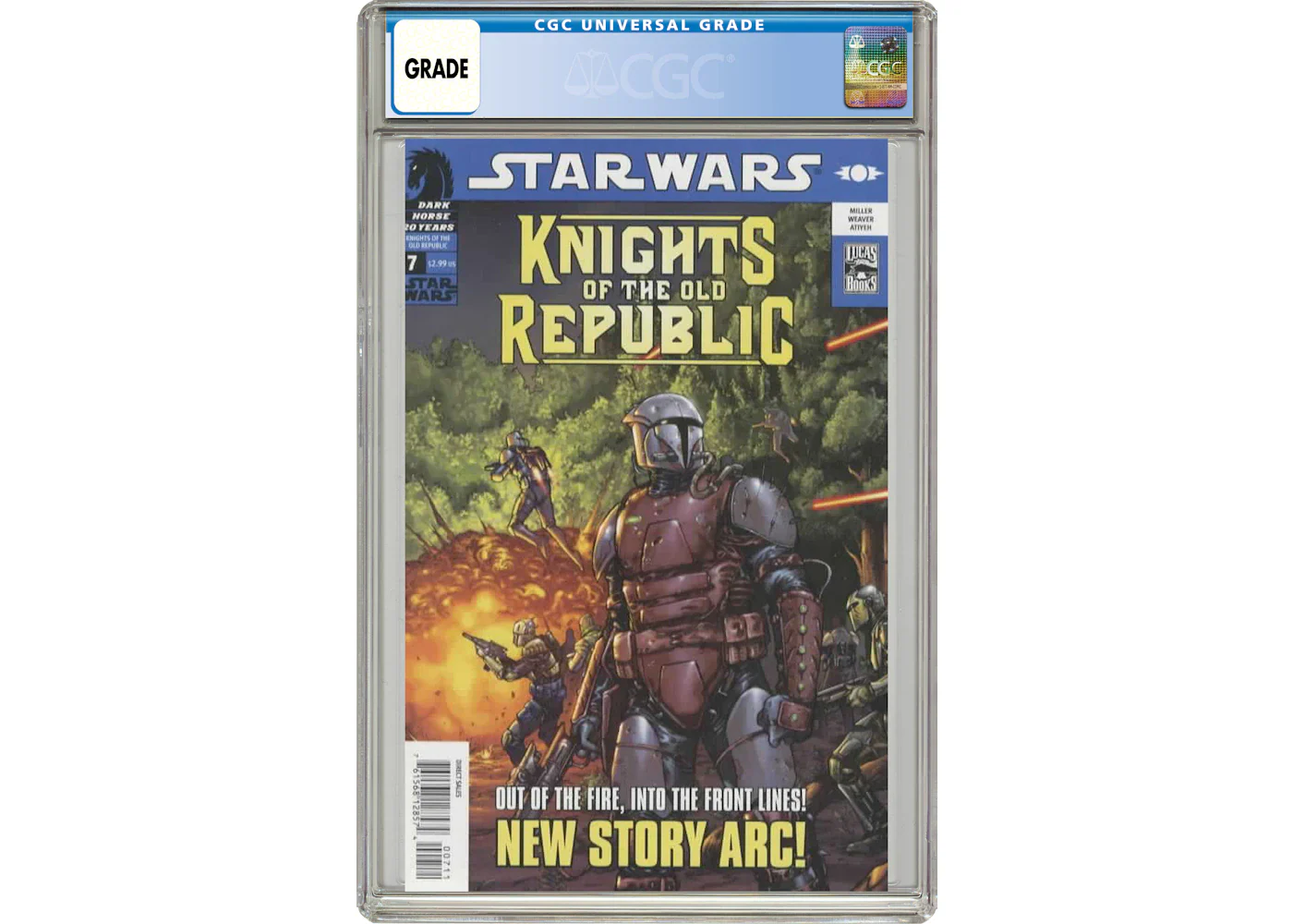 Dark Horse Star Wars Knights of the Old Republic (2006) #7 Comic Book CGC Graded
