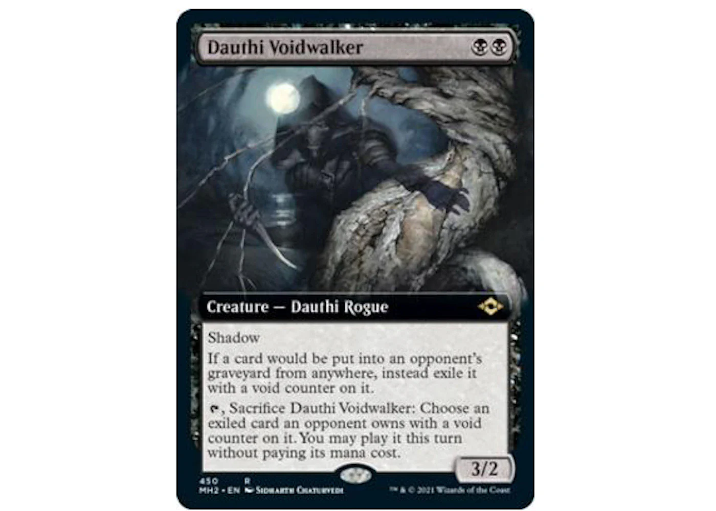 Dauthi Voidwalker (Extended Art) Magic: The Gathering TCG Modern Horizons 2 Variants Rare #450 (Ungraded)