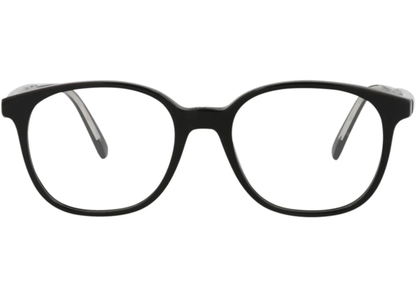 Dior Round-Frame Acetate Optical Frames Black Black Transparent (DM50048I-52-003)