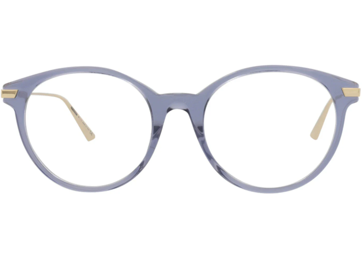 Dior Round-Frame Acetate Optical Frames Blue Gold Transparent (CD50040I-52-084)