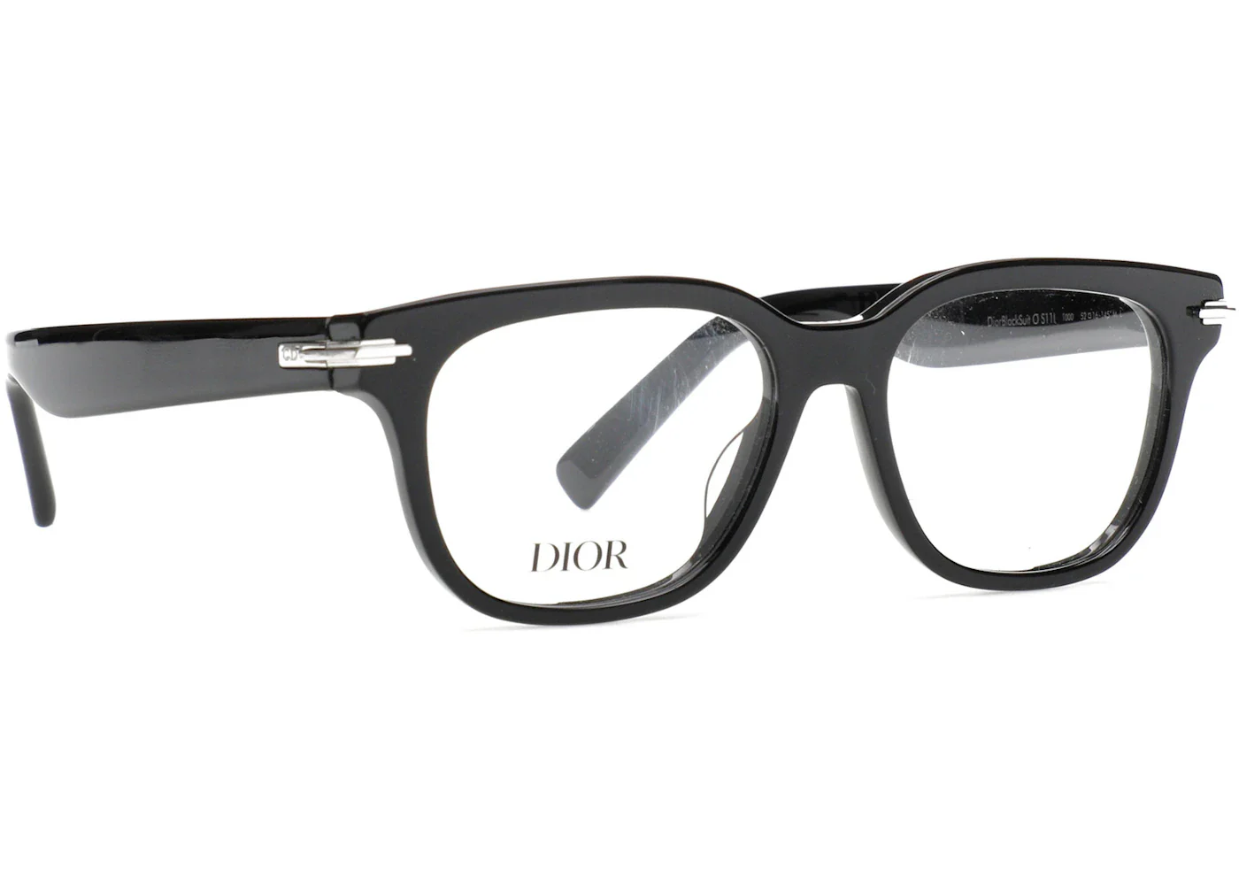 Dior Square-Frame Acetate Optical Frames Black Black Transparent (DM50051I-52-001)