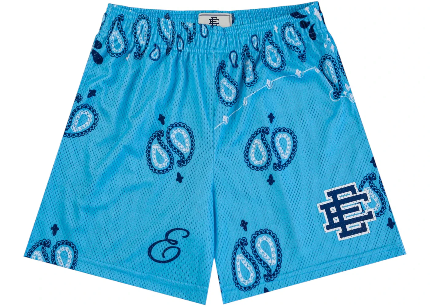 Eric Emanuel EE Basic Short Baby Blue Paisley/Navy