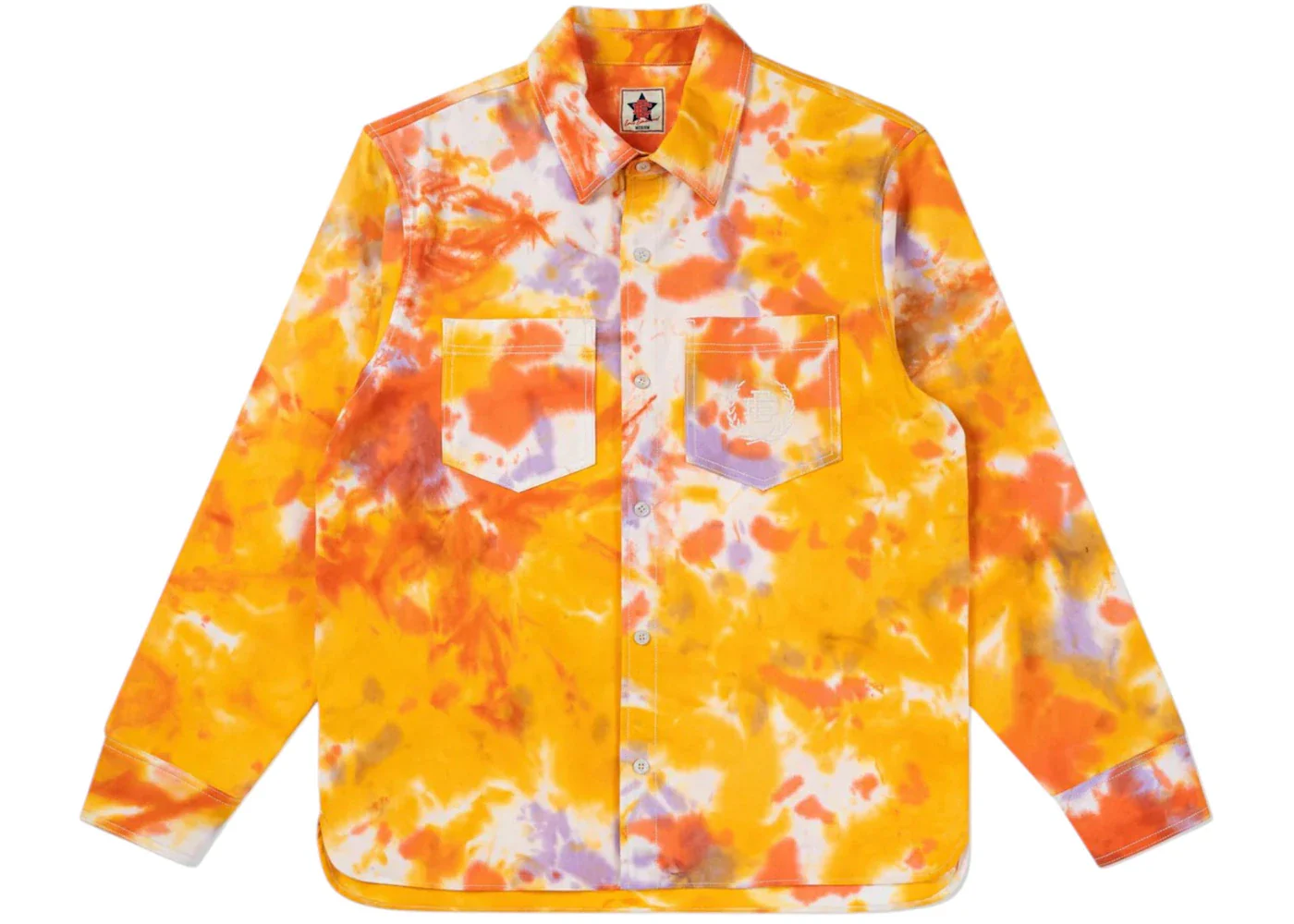 Eric Emanuel EE Tie Dye Shacket Red/Orange/Red