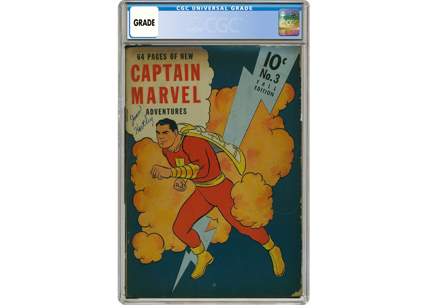 Fawcett Publications Captain Marvel Adventures #3 Comic Book CGC Graded