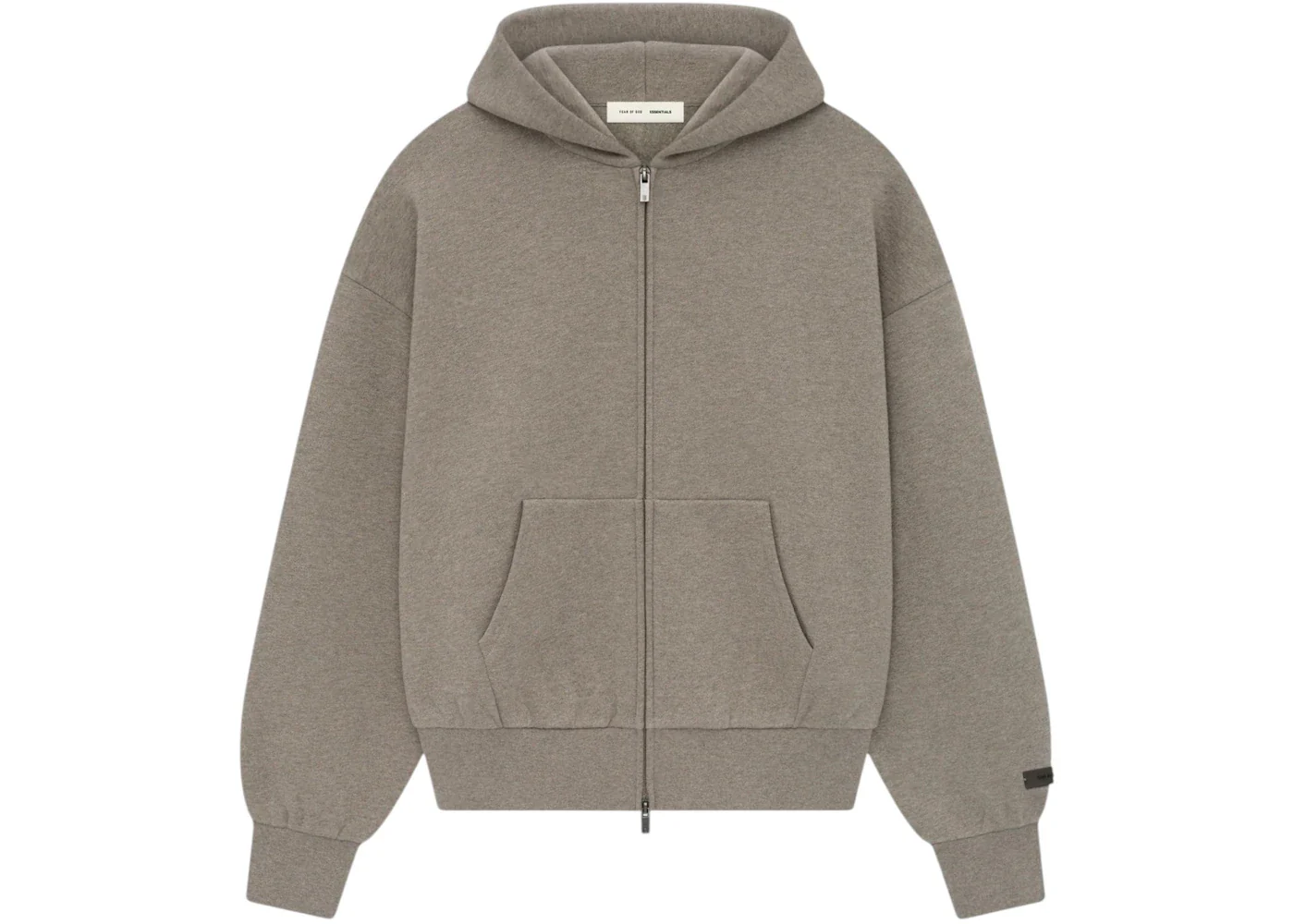 Fear of God Essentials Classic Full Zip-Up Hoodie Homestead Heather