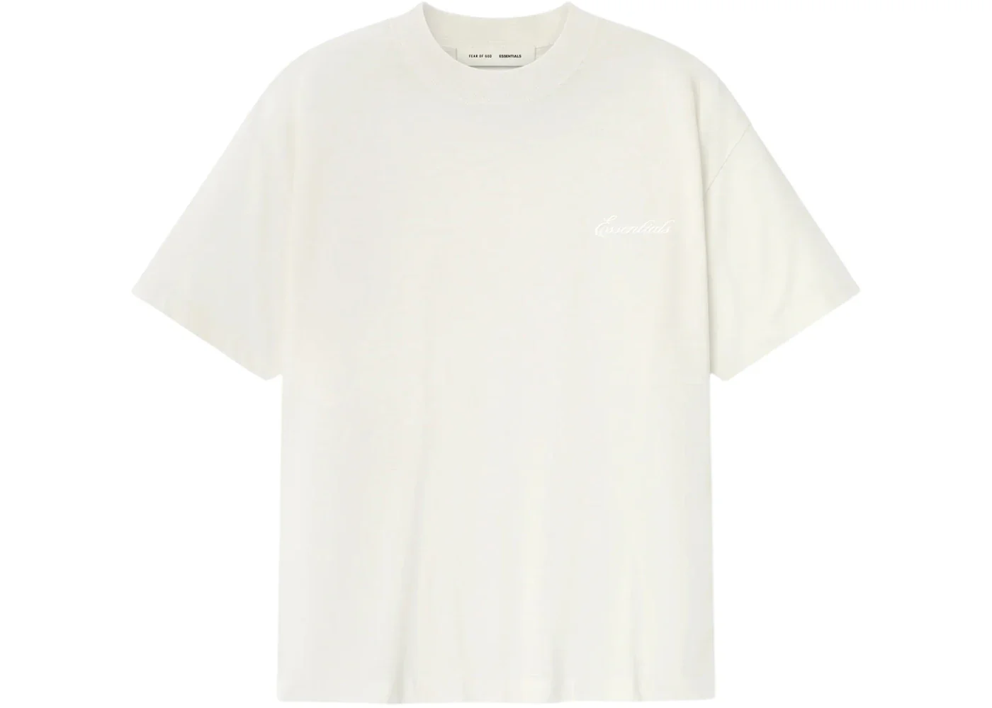 Fear of God Essentials Embroidered Essential Tee Ivory