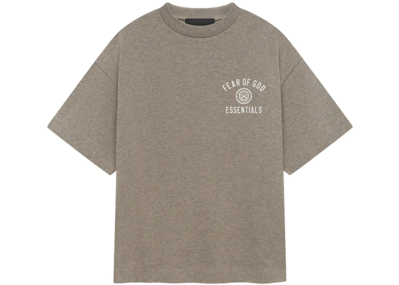 Fear of God Essentials Kids Jersey Crewneck Tee (FW24) Heather Gray