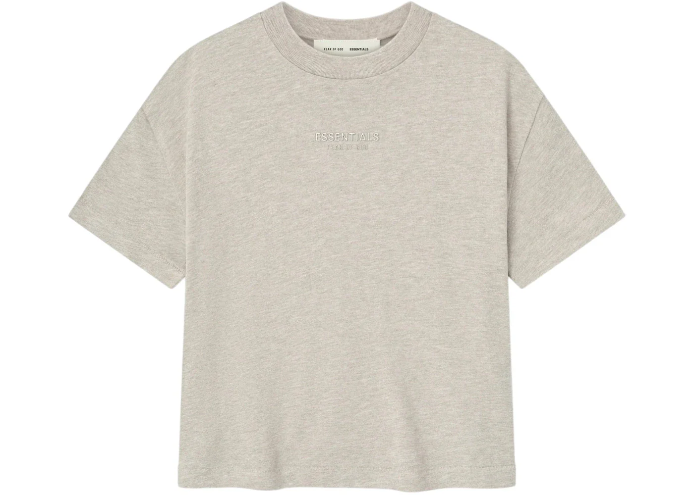 Fear of God Essentials Womens Classic Tee Heather Stone