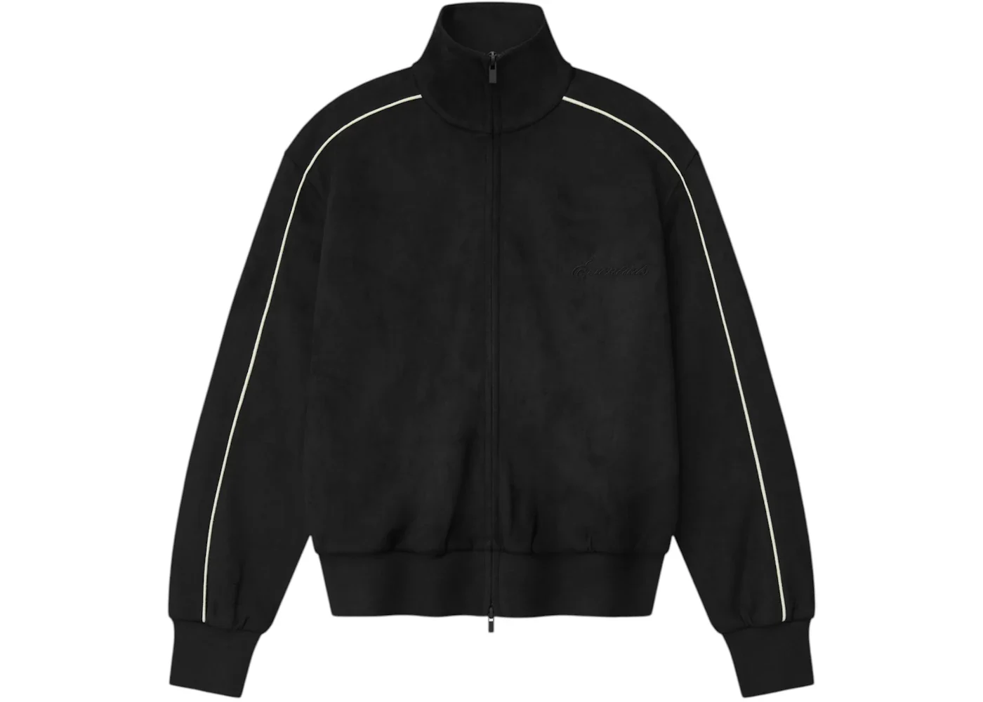 Fear of God Essentials Womens Signature Vintage Track Jacket Vintage Black