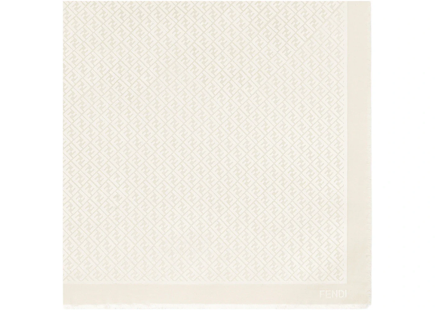Fendi by Marc Jacobs FF Shawl Ivory Organic Silk Shawl