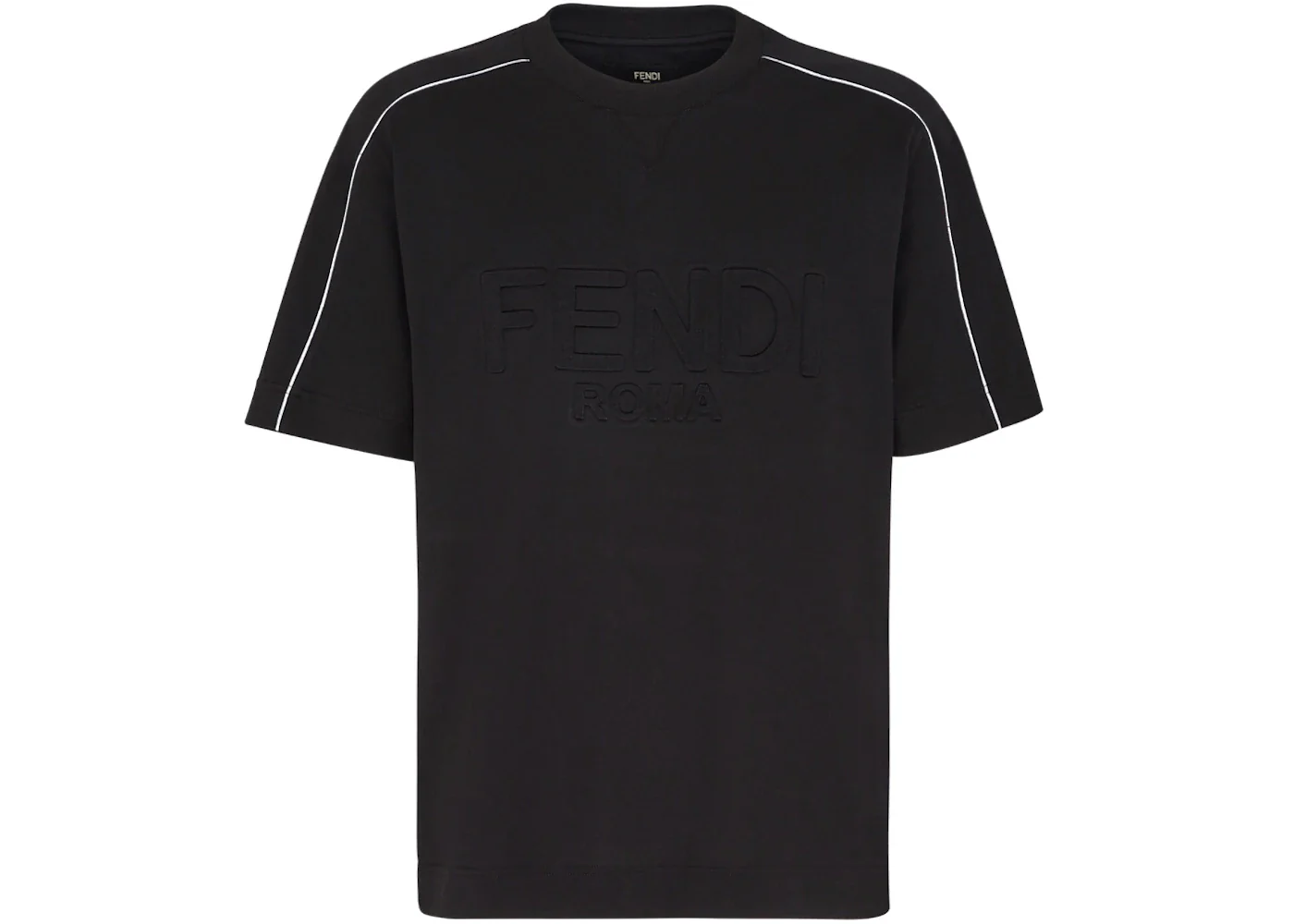 Fendi Roma Cotton T-Shirt Black