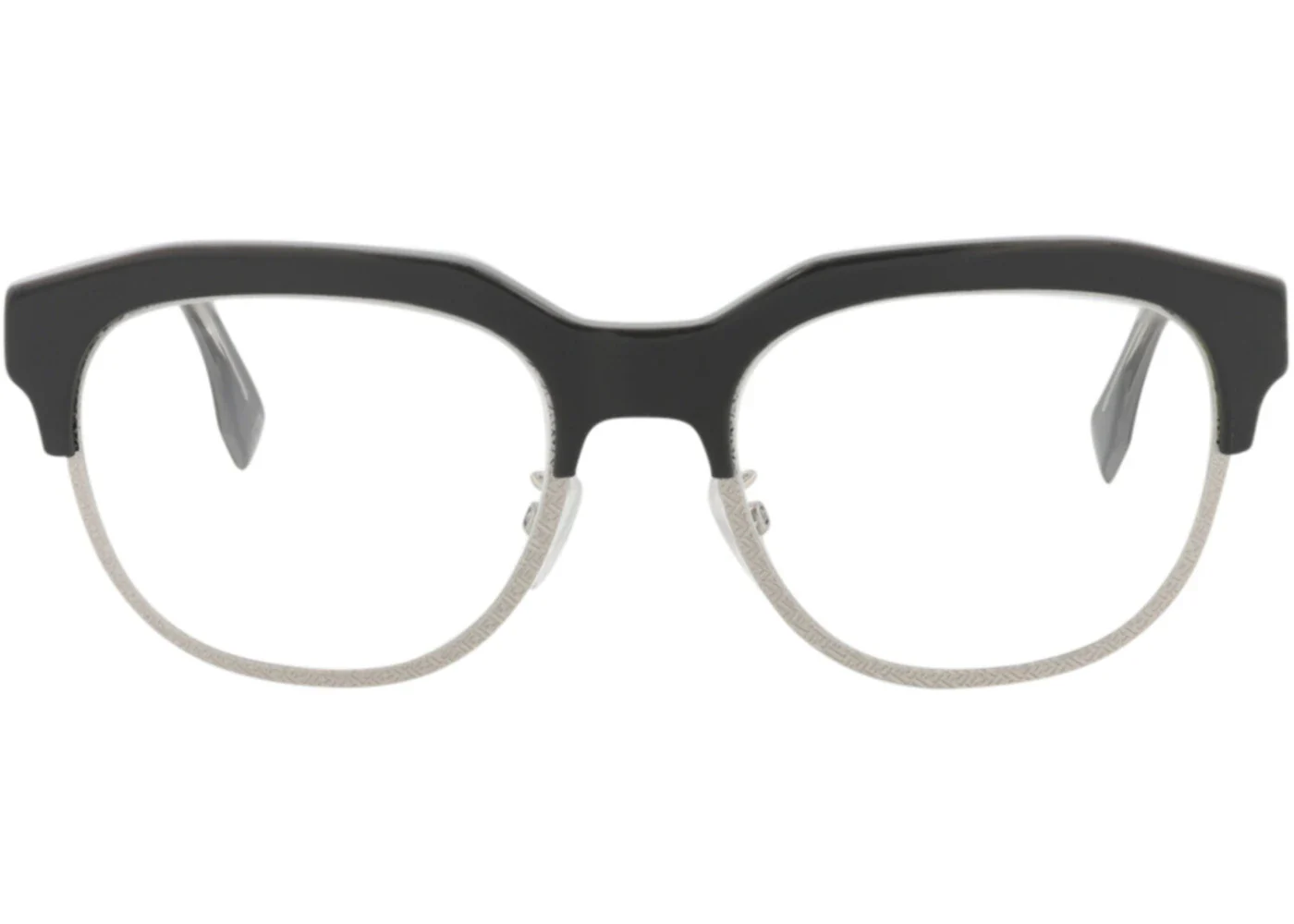 Fendi Round-Frame Acetate Optical Frames Grey Grey Transparent (FE50068U-52-020)
