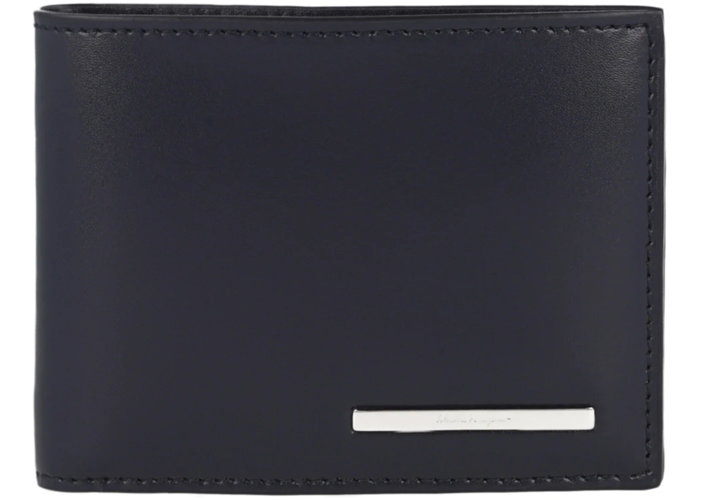 Ferragamo Crosta Bifold Wallet Blue