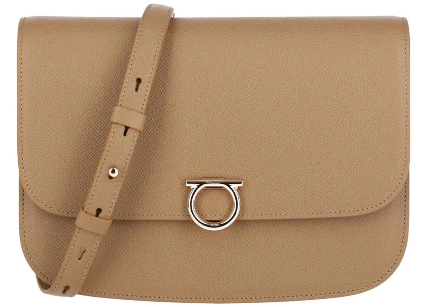 Ferragamo Gemini Crossbody Camel