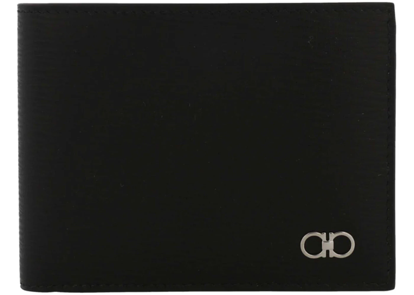 Ferragamo Revival Leather Bifold Wallet Black