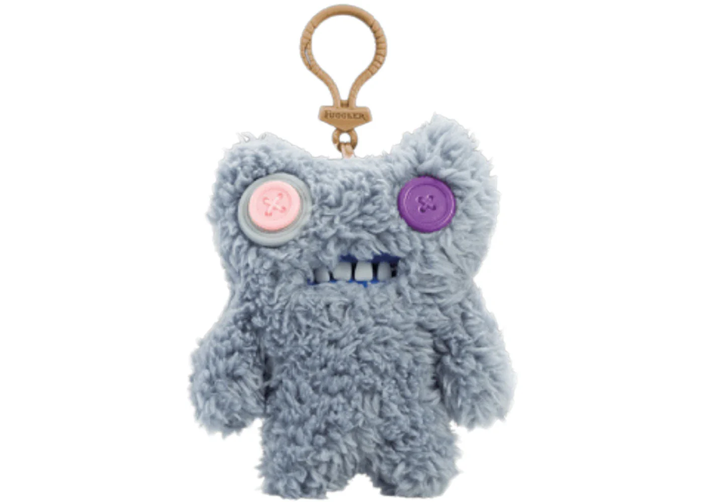 Fuggler Indecisive Monster Blue Fuzzy V1 Keyring Plush