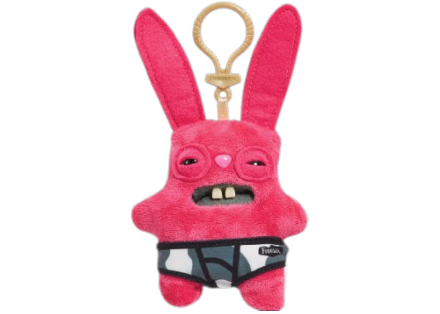 Fuggler Rabid Rabbit Pink Fleece Keyring Plush