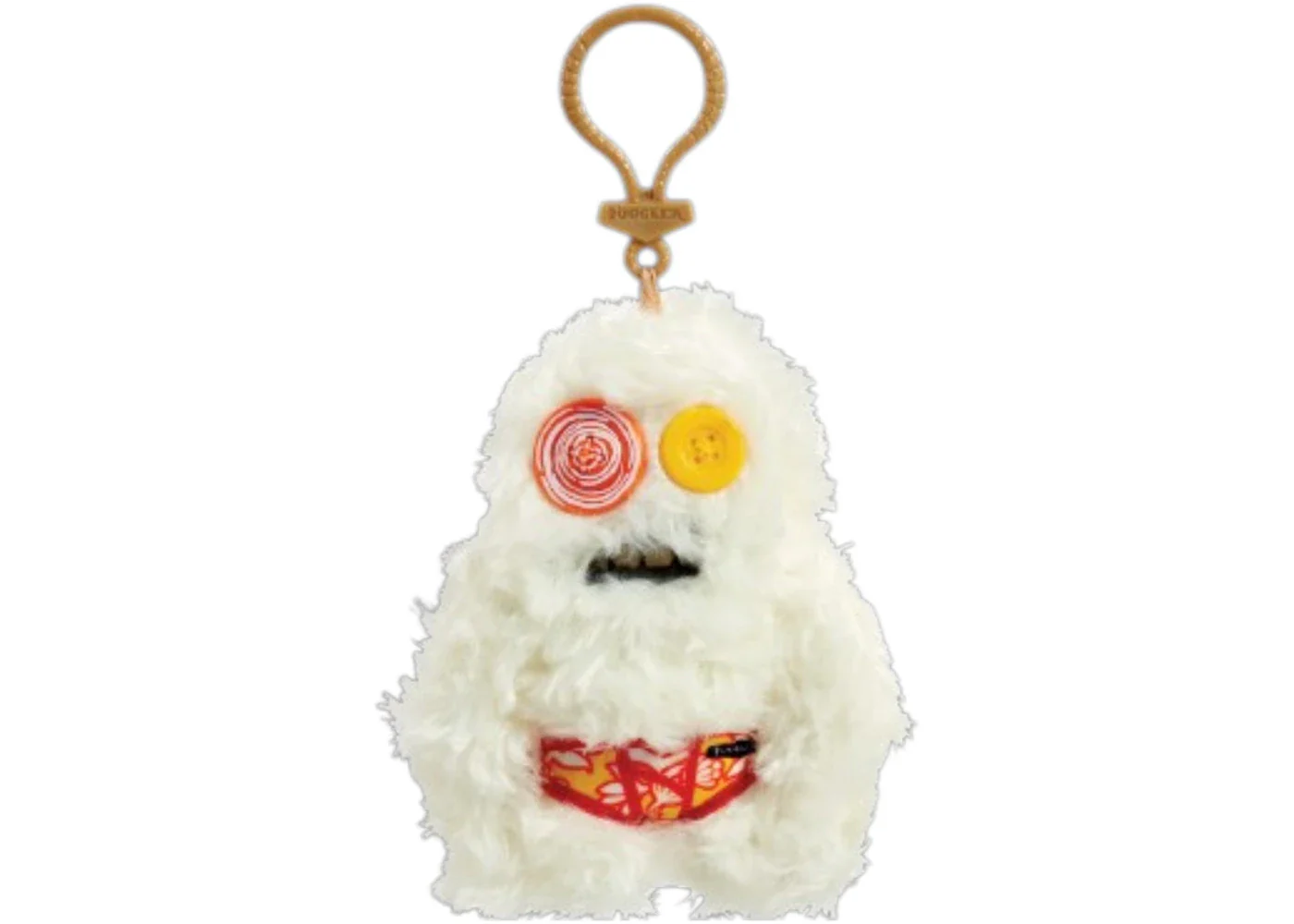 Fuggler Sasquoosh White Swirl Keyring Plush