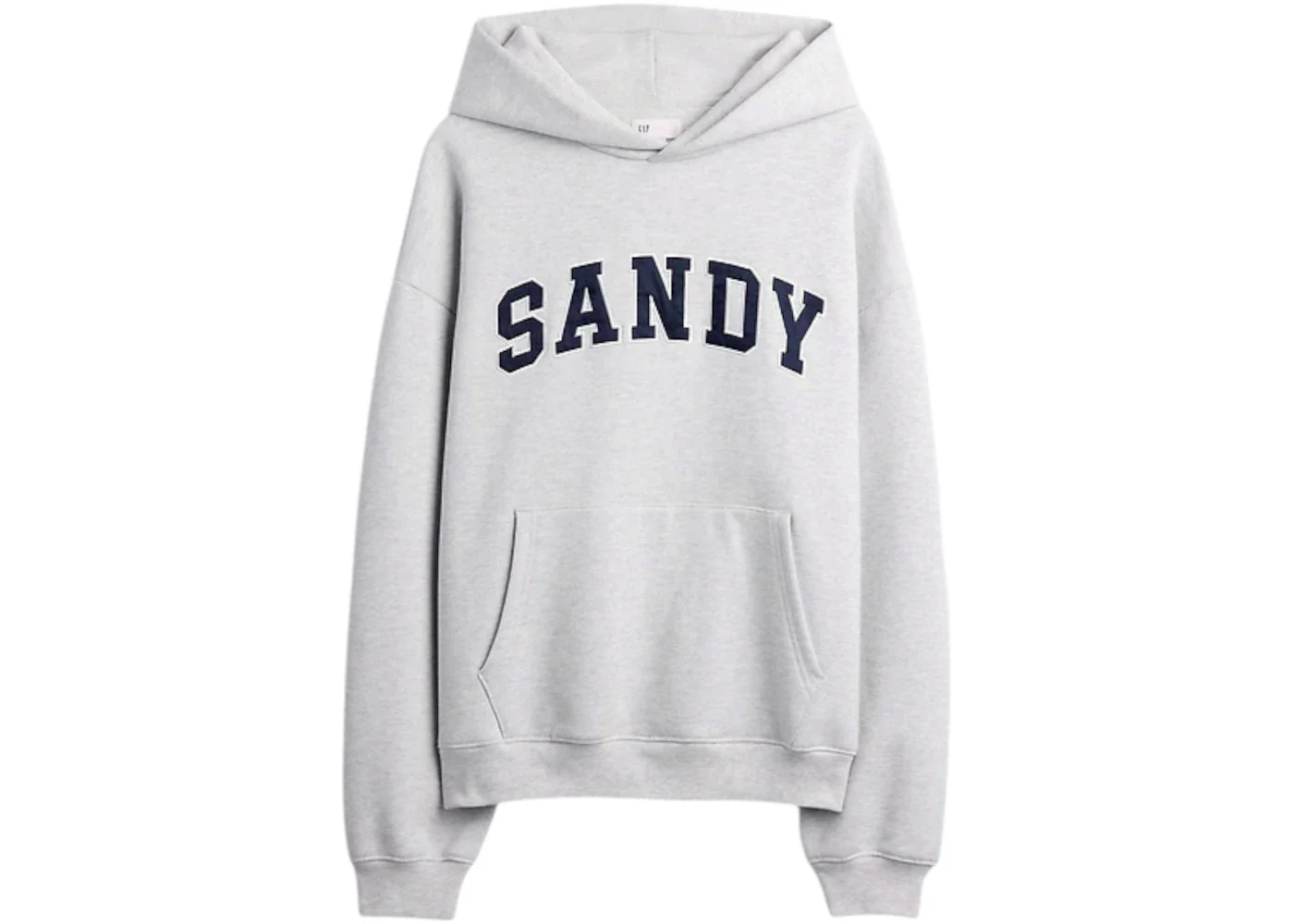 Gap x Sandy Liang Extra Heavyweight Logo Oversized Hoodie Grey