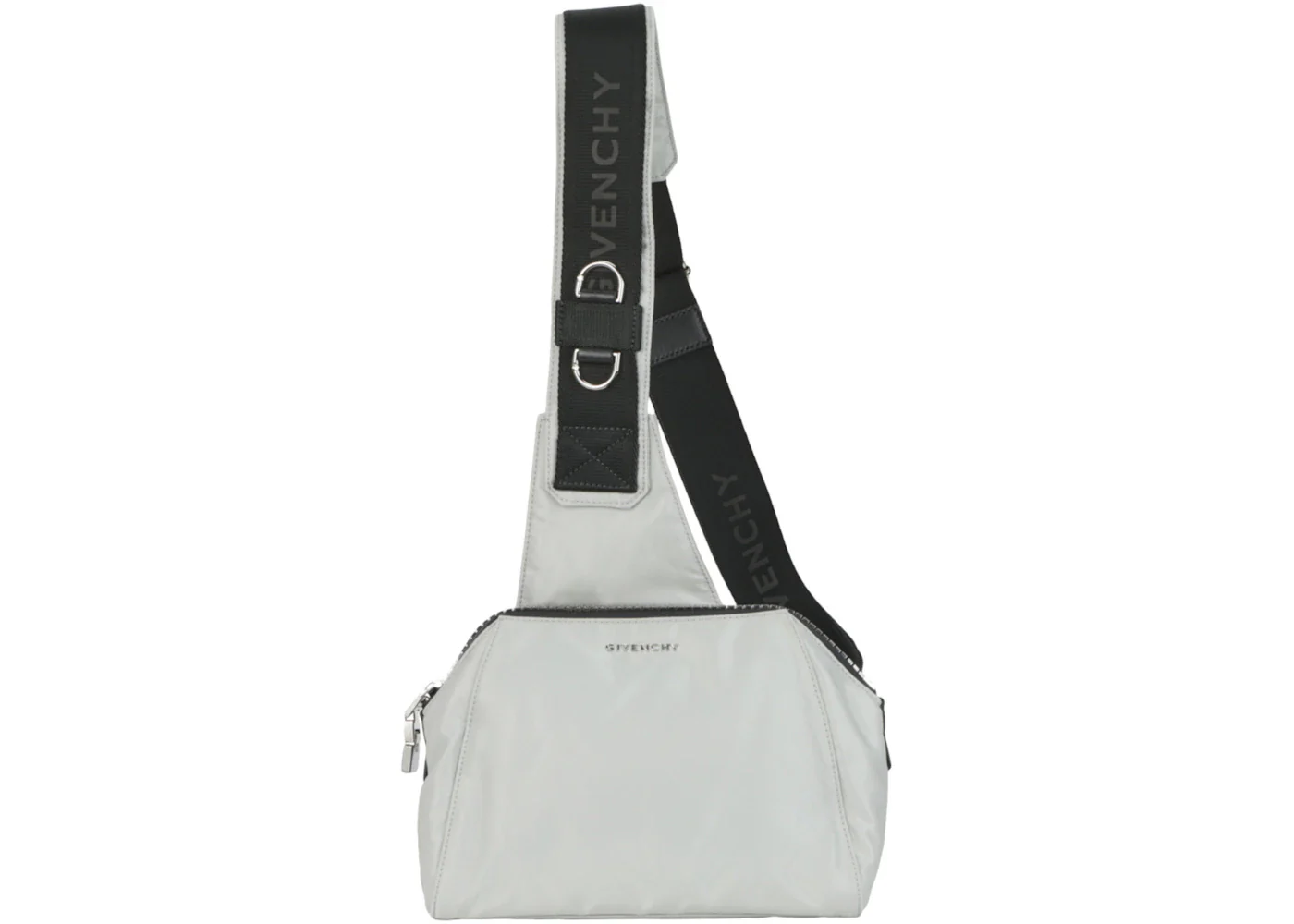 Givenchy Antigona U Crossbody With Tech Strap Light Grey