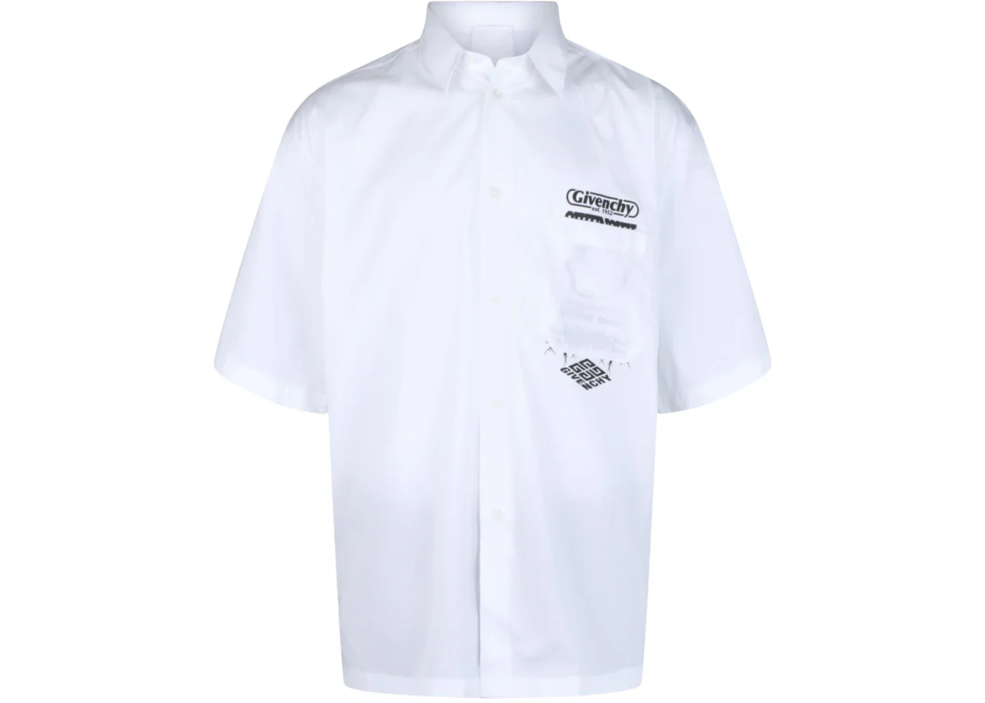 Givenchy Hawaii Short-Sleeved Shirt White