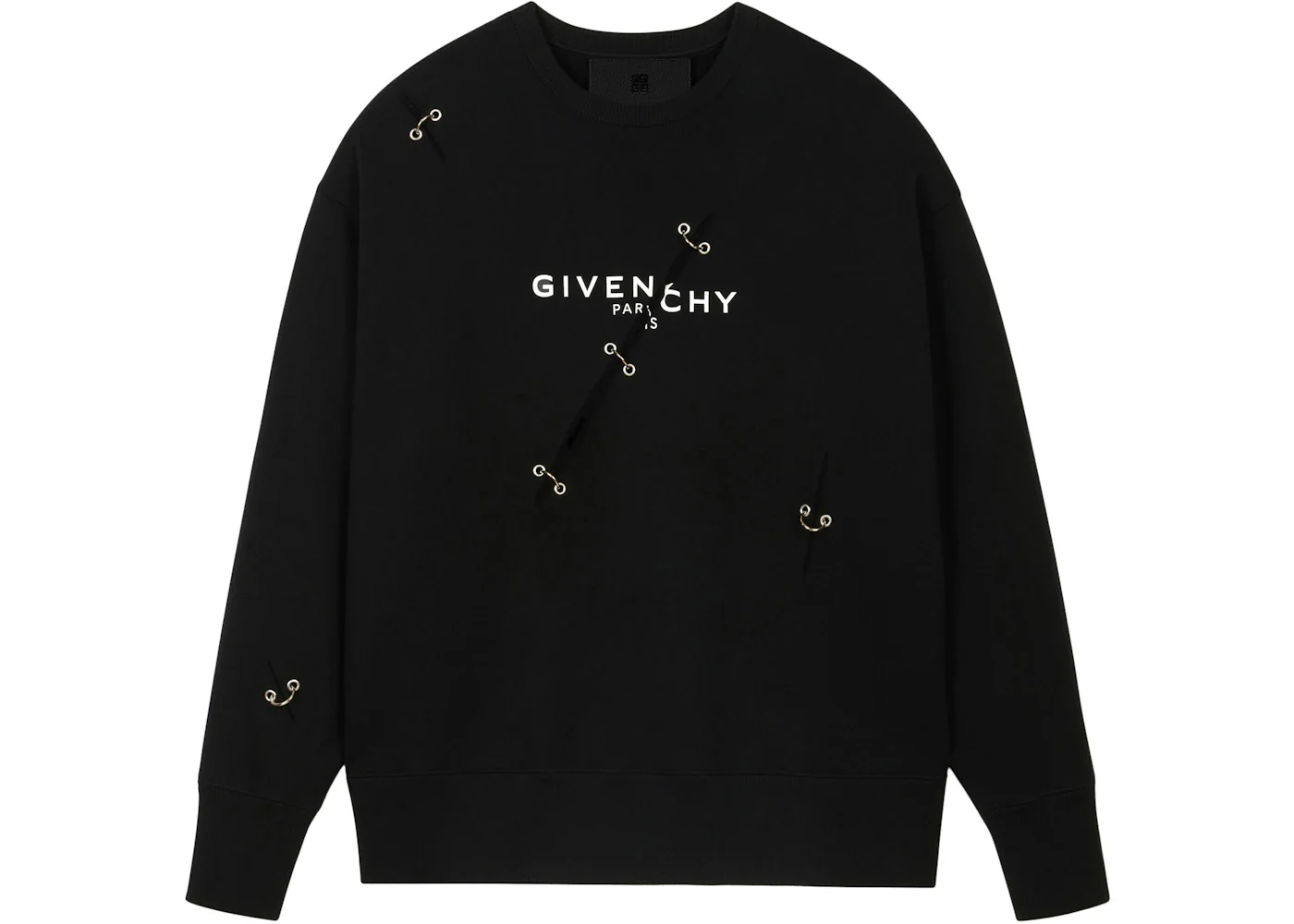 Givenchy Metal Details Oversized Sweatshirt Black