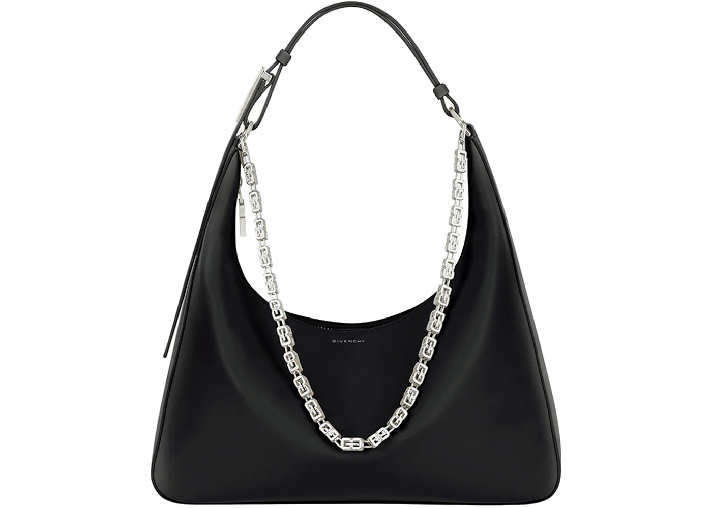 Givenchy Moon Cut Out Shoulder Bag Medium Black