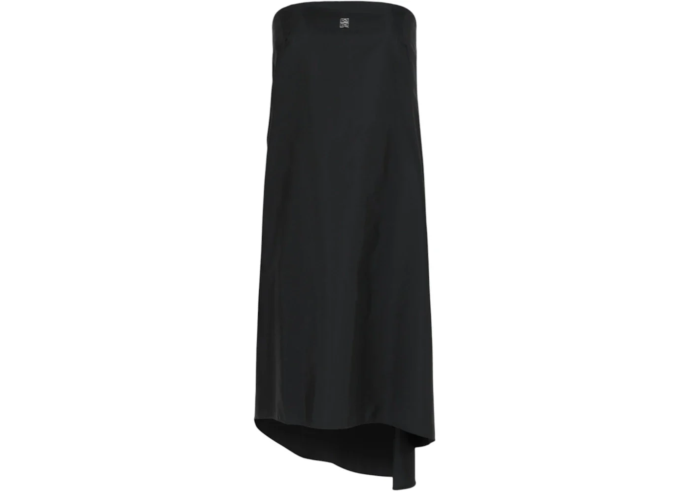 Givenchy Women's Draped Strapless 4G Mini Dress Black