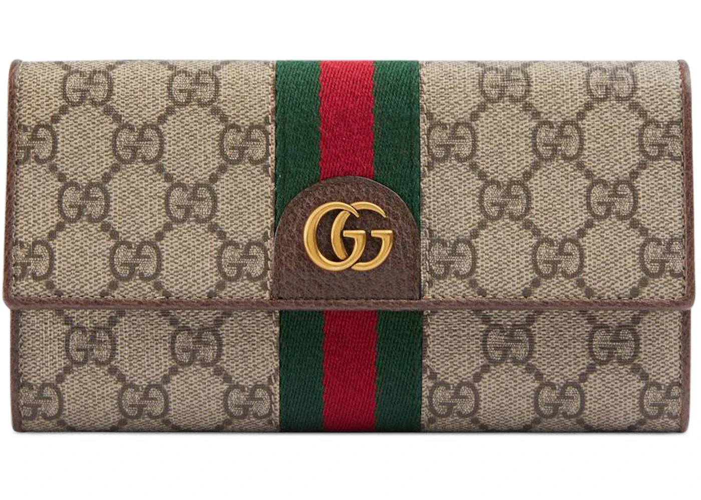 Gucci Continental Wallet Three Little Pigs Beige/Ebony