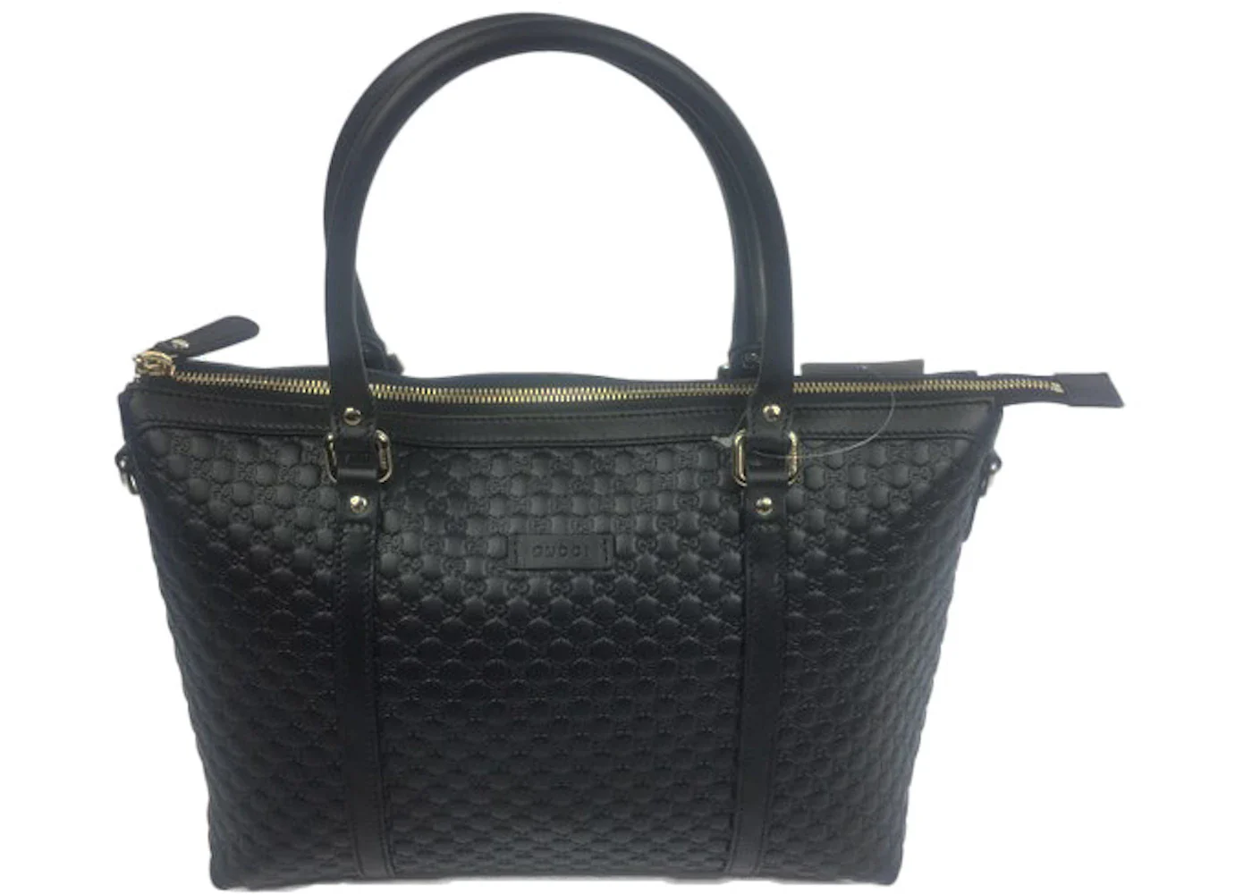 Gucci Convertible Top Handle MicroGuccissima Black