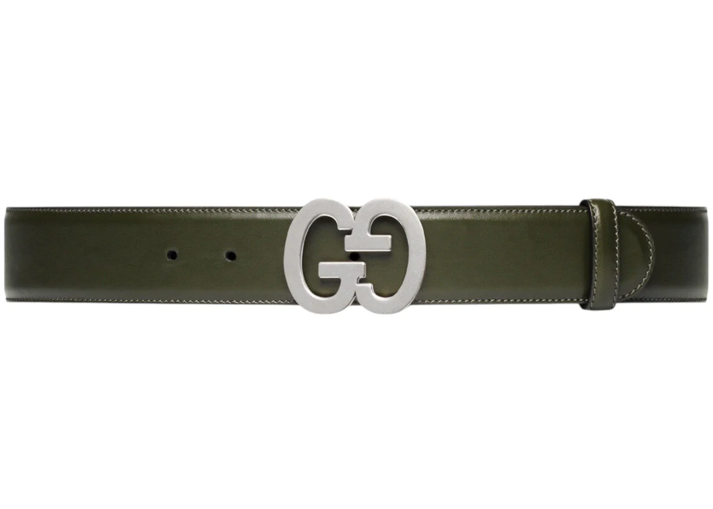 Gucci GG Buckle Wide Belt Green