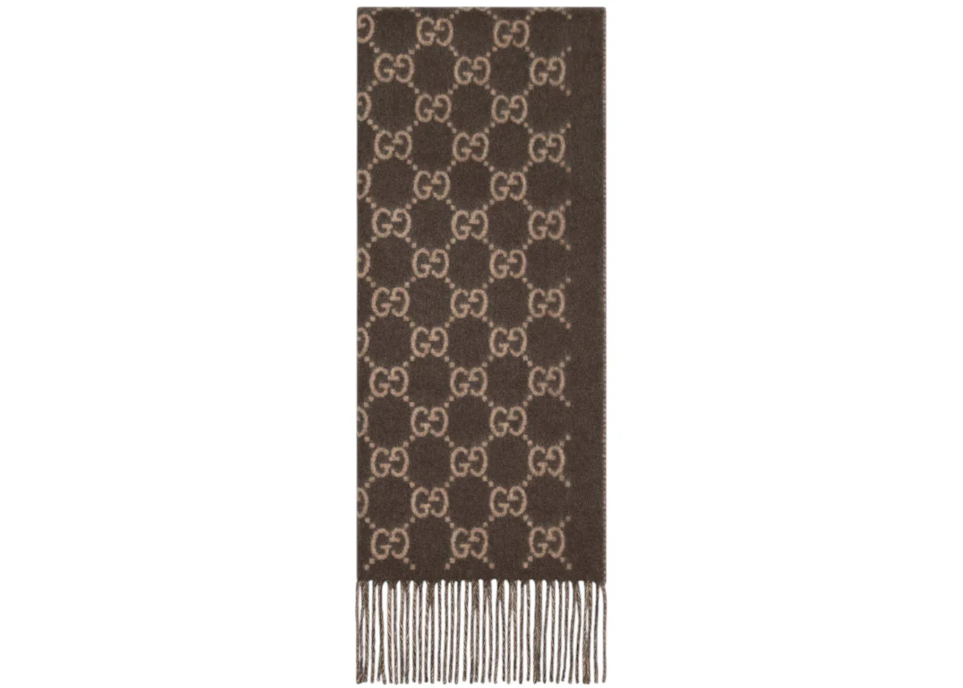 Gucci GG Cashmere Scarf Beige