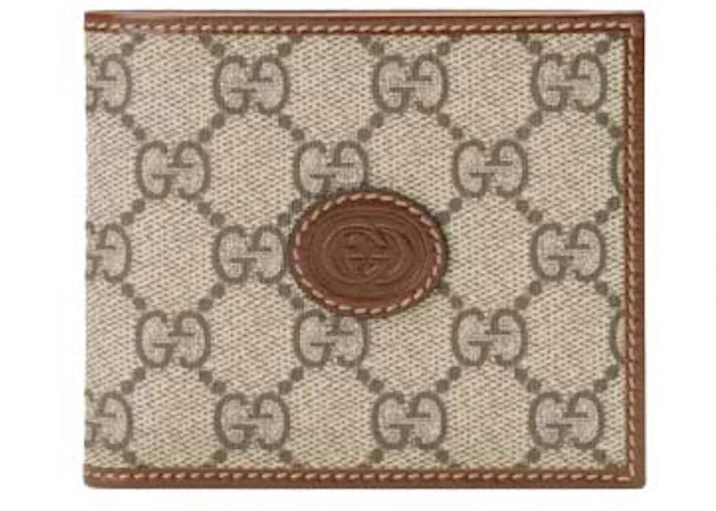 Gucci Interlocking G Bi-Fold Wallet Beige/Ebony