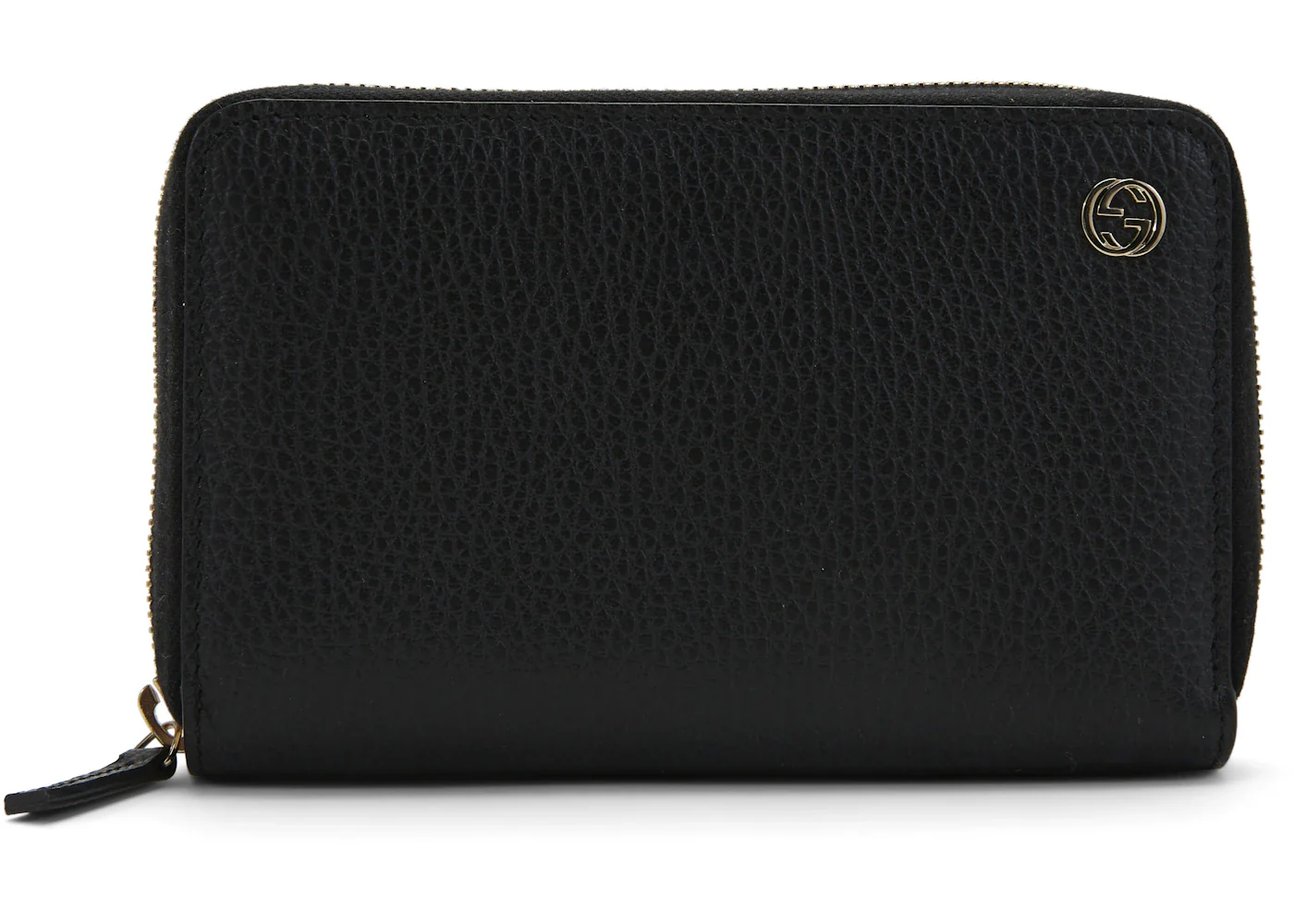 Gucci Interlocking G Zip Around Wallet Small Black