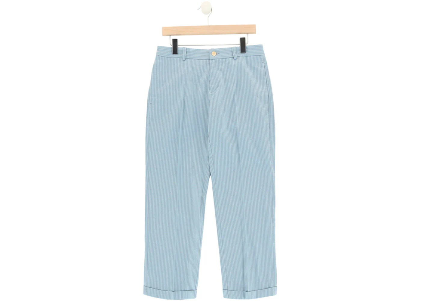 Gucci Pinstriped Pants Blue