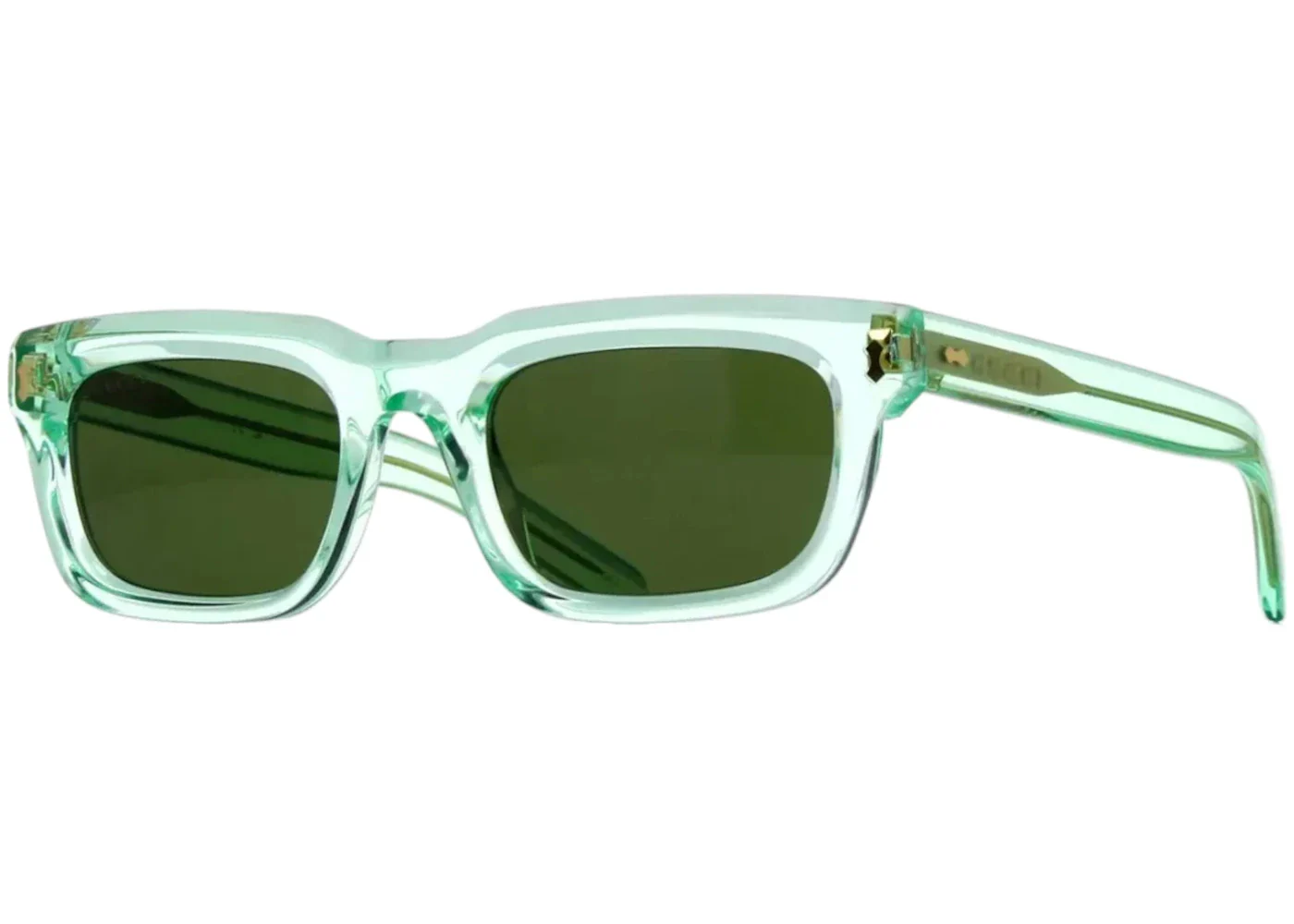 Gucci Rectangle Sunglasses Green Green (GG1524S-004-FR)