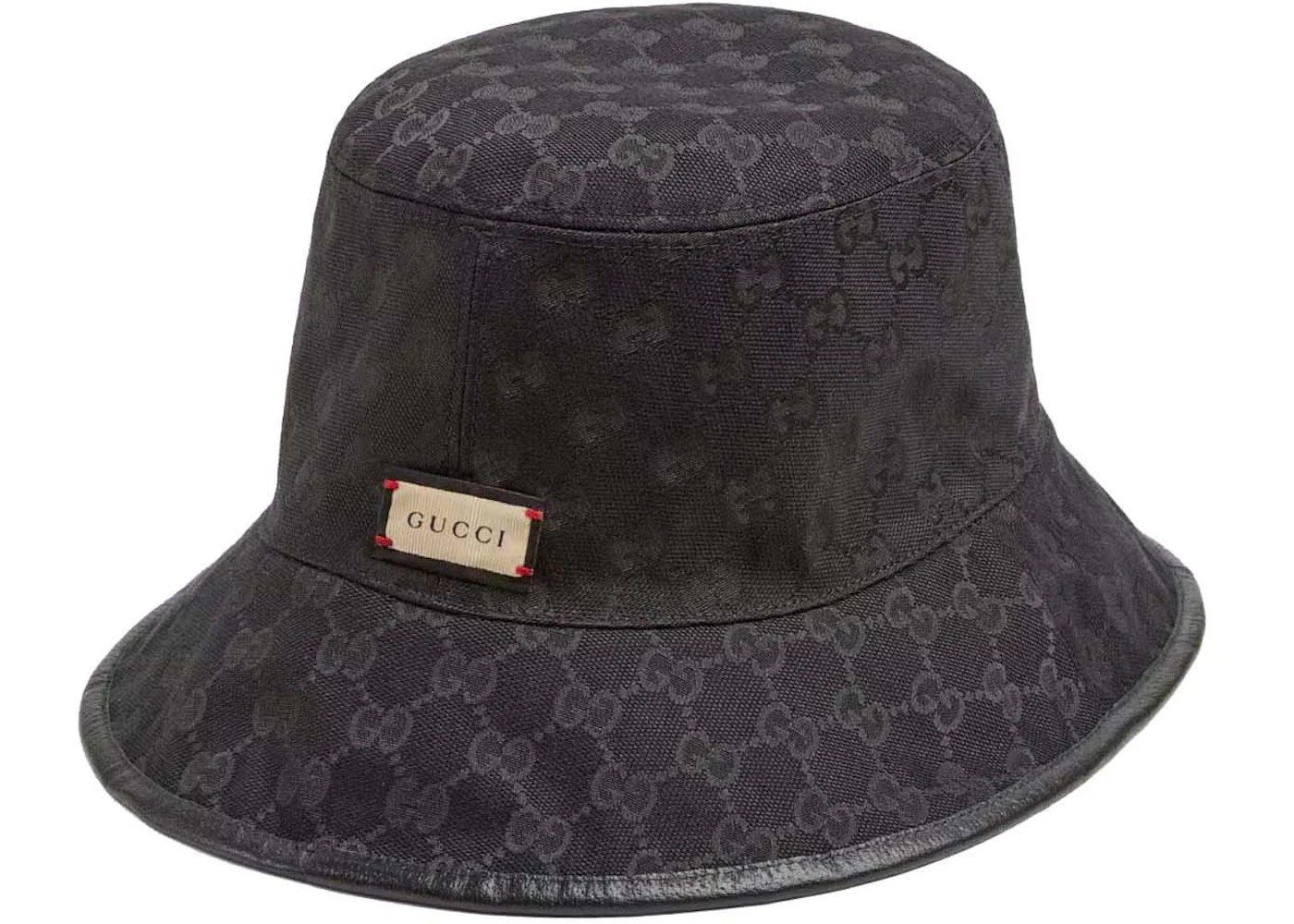 Gucci Reversible Canvas Bucket Hat Black/Grey