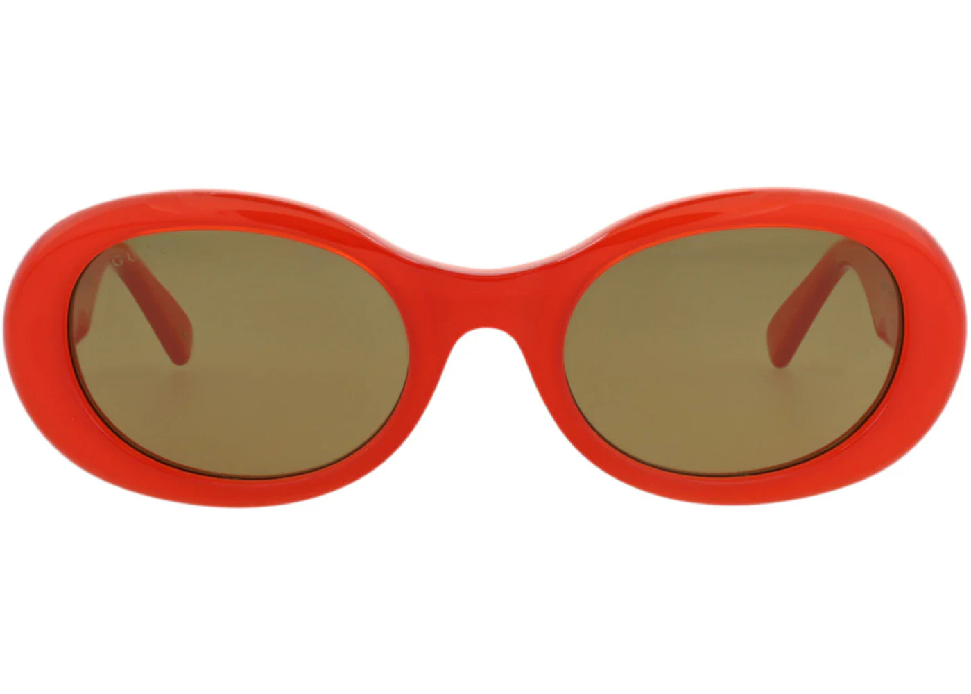 Gucci Round-Frame Recycled Acetate Sunglasses Orange Orange Brown (GG1587S-30014858-003)