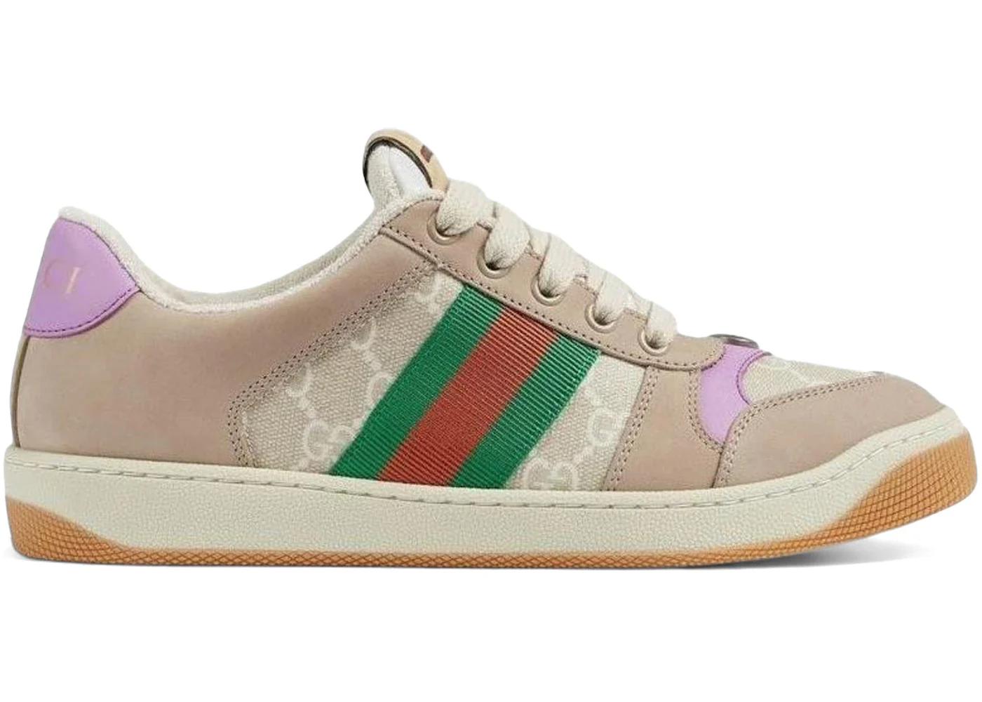 Gucci Screener Distressed Beige Lilac (Women's)