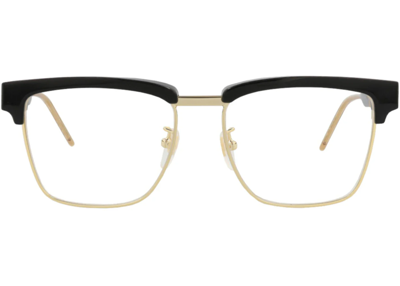 Gucci Square-Frame Acetate Optical Frames Black Black Transparent (GG0605O-30008100-001)