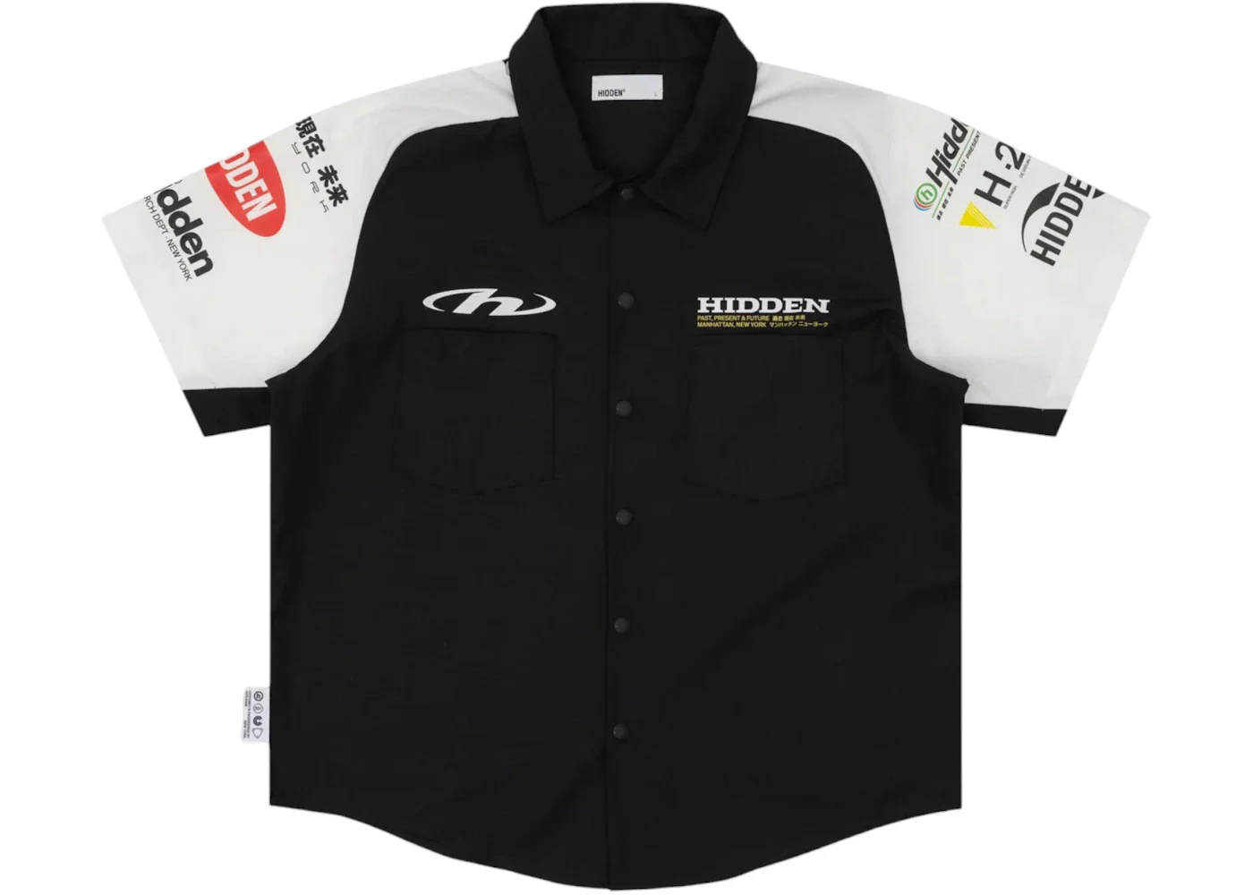 Hidden NY Pit Crew Work Shirt Black/White