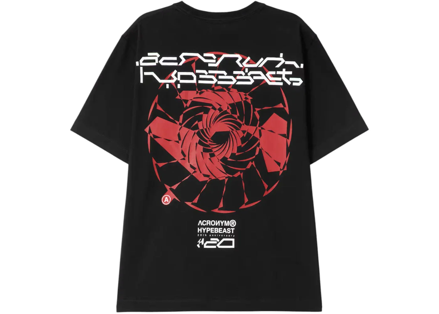 Hypebeast x Acronym 20th Anniversary T-shirt Black