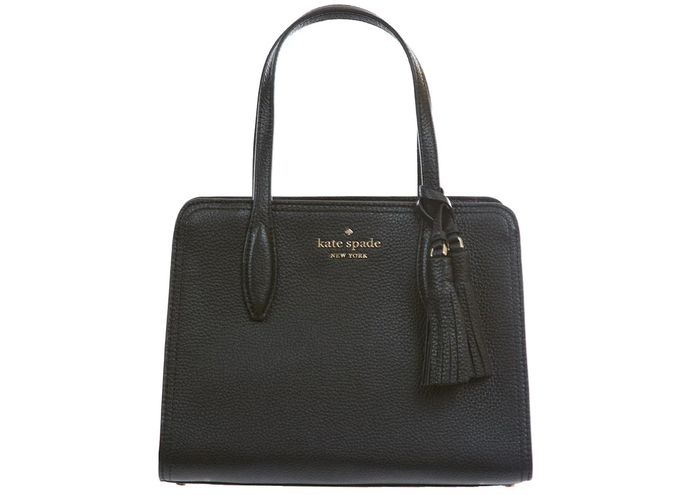 Kate Spade Rowe Leather Top Zip Satchel Bag Small Black